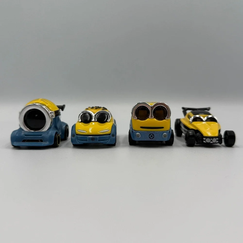Hot Wheels Character Cars Minions 4 Different 1:64 Loose Lot